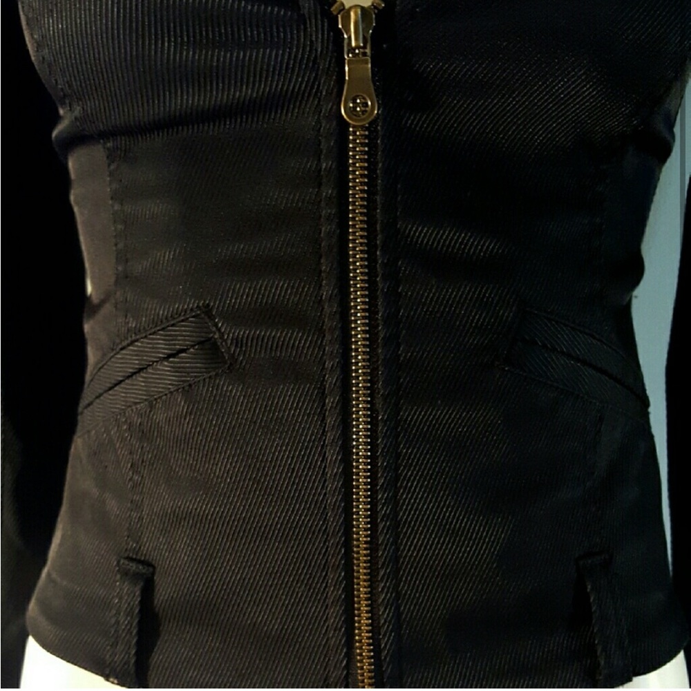 Vintage Guess Jeans Black Corset Bustier Jacket - Picture 2 of 10